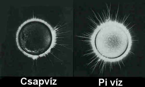 Pi Víz energiája fotó aurafotó aura kép műszerrel